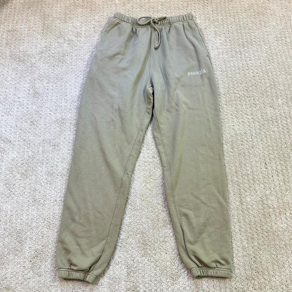 YoungLA Other - YoungLA Sweatpants Mens Large 239 Earthy Collection Joggers Tan Beige Cotton Gym